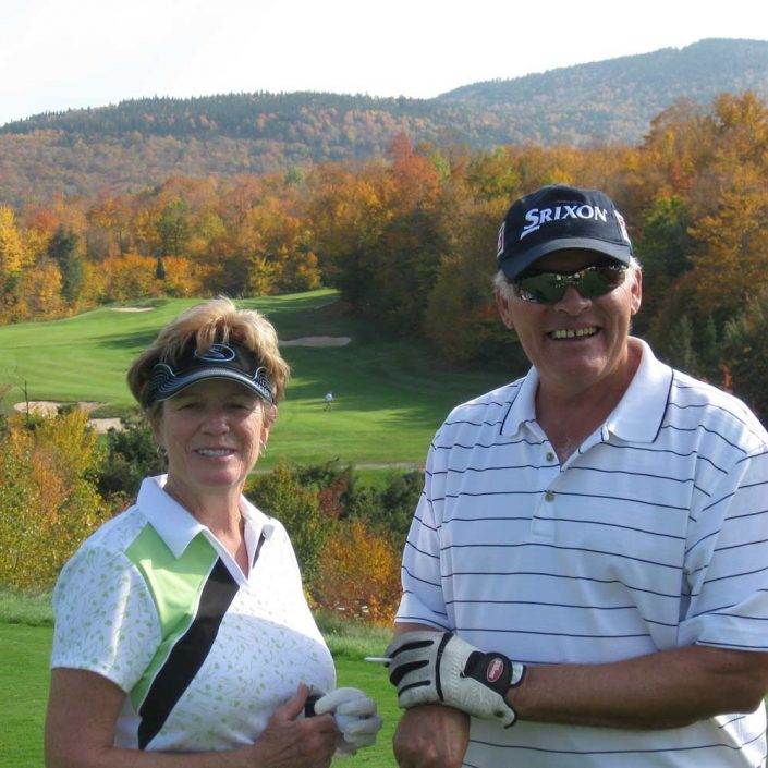 Casey's parents playing golf in Maine