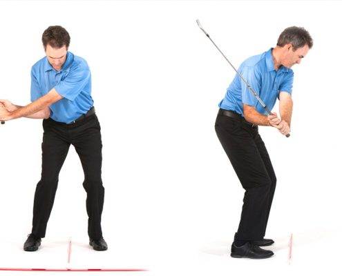 slow motion golf swing